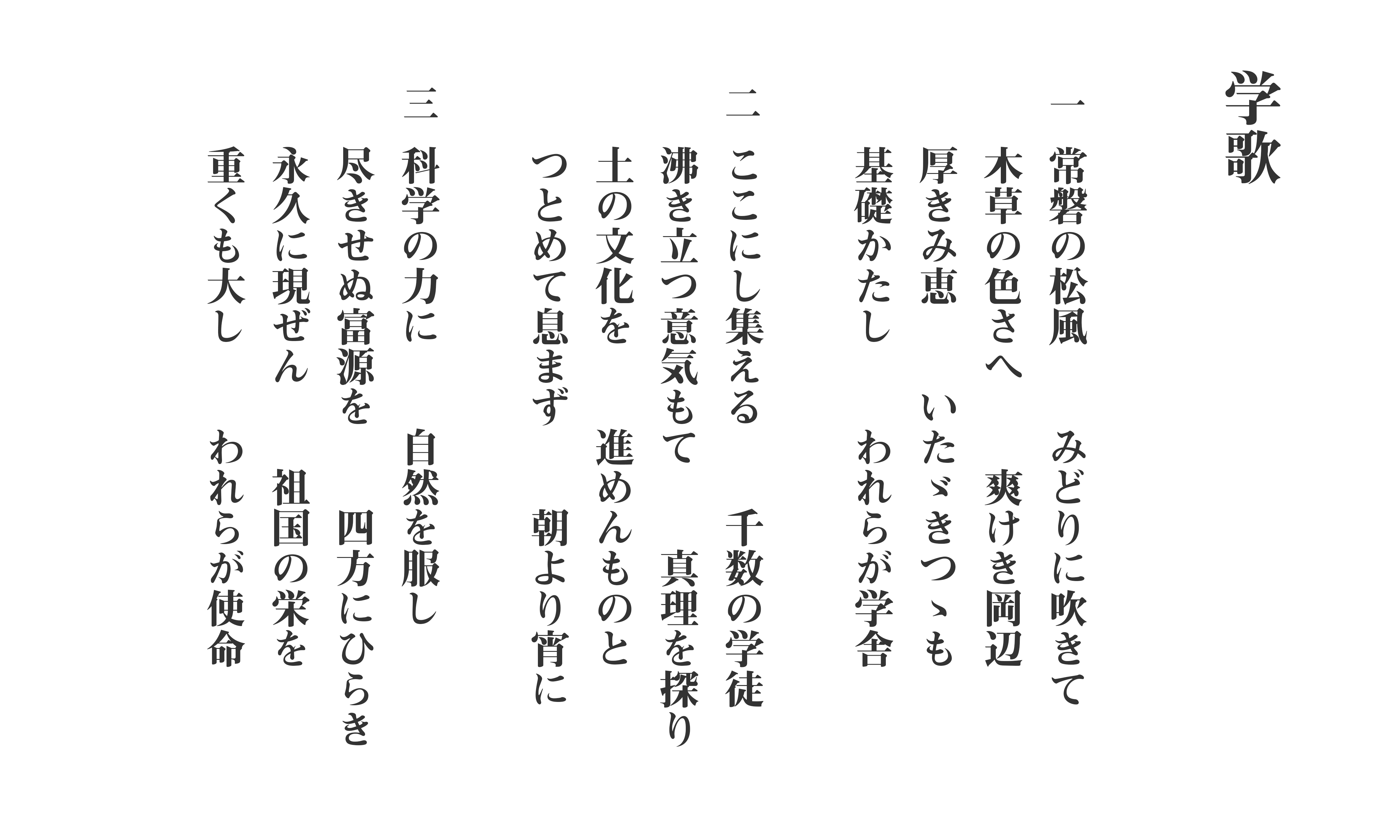 学歌 青山ほとり 東京農業大学