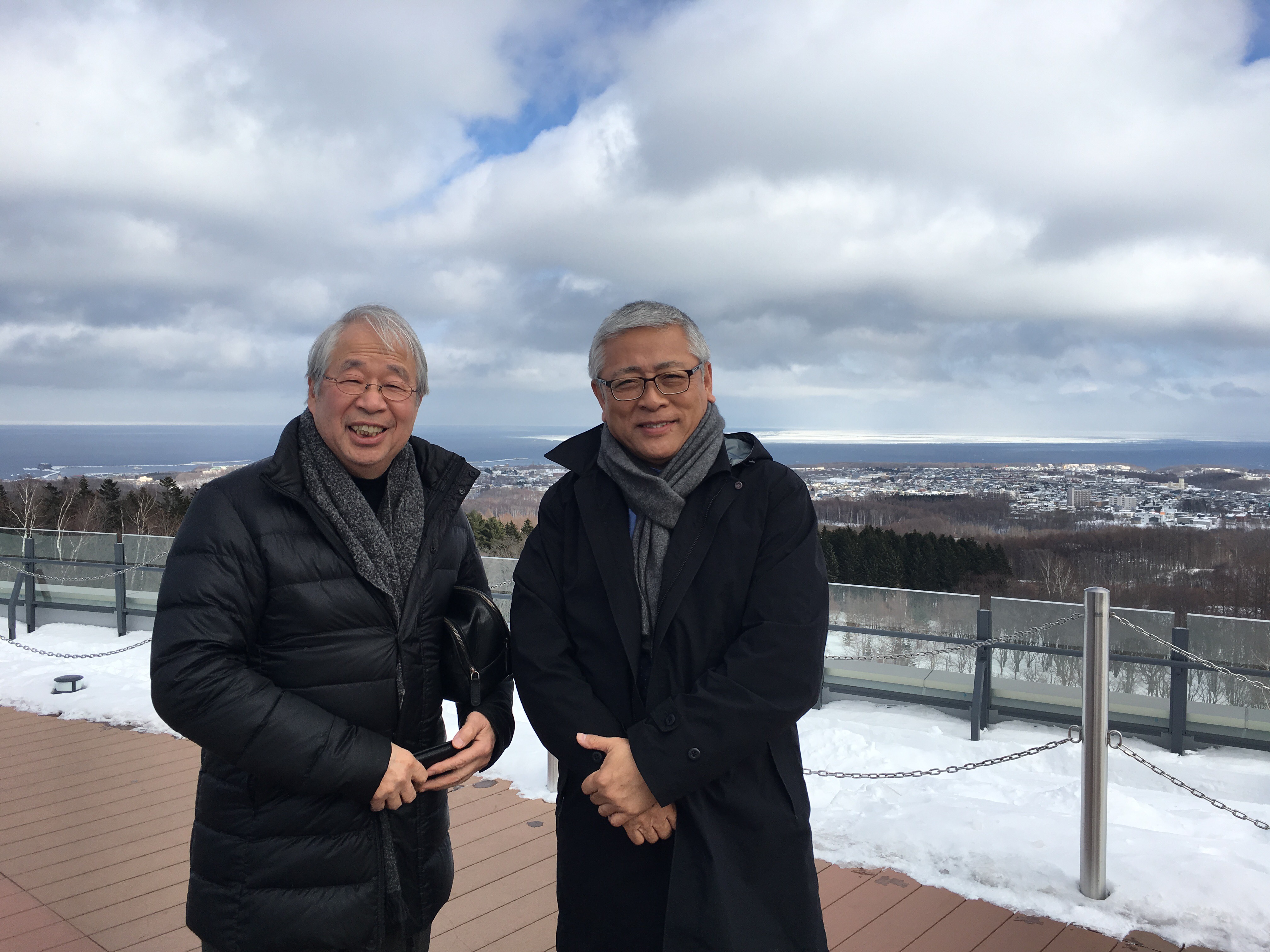 網走流氷館にて