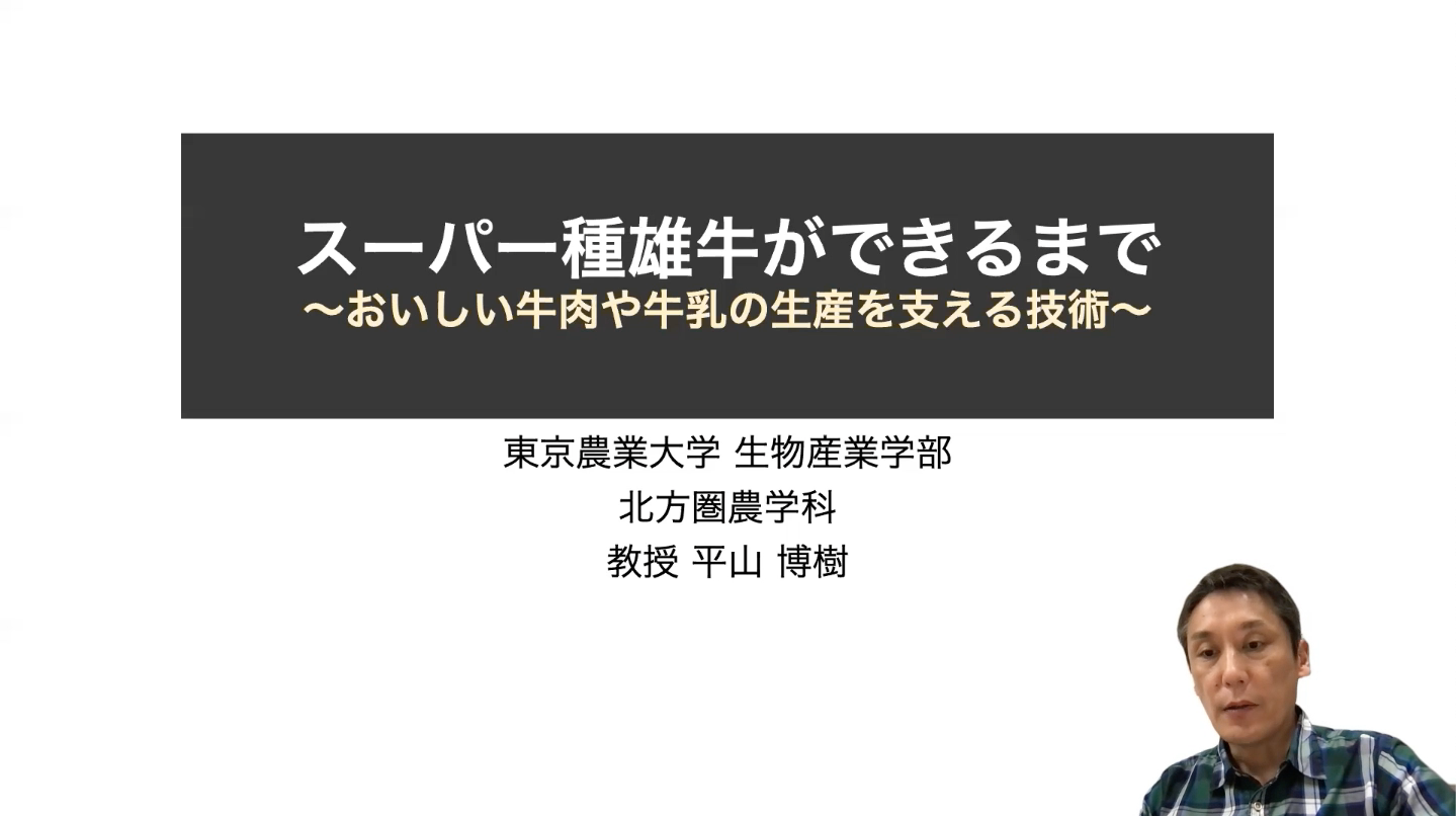 スーパー種雄牛ができるまで〜おいしい牛肉や牛乳の生産を支える技術〜【平山博樹】