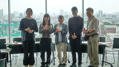 地域創成科学科の学生４名と藤川 智紀 教授が株式会社 糸魚川農業興舎と座談会を実施