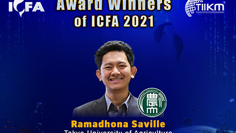 The 8th International Conference on Fisheries and Aquaculture (ICFA 2021) ベストプレゼンテーション表彰を受賞｜国際バイオビジネス学科　サフィル・ラマドナ助教