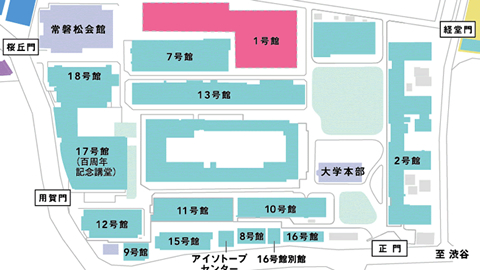 1号館の見取り図について